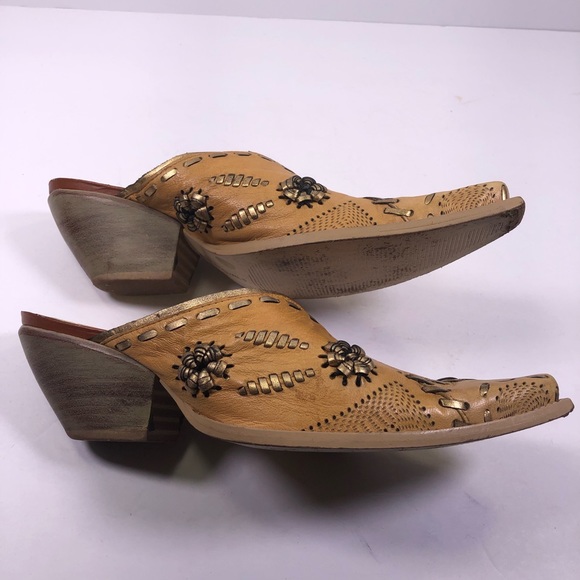 BCBGirls Western Shoes Cowboy Boots Slip-On Mules - Picture 2 of 7